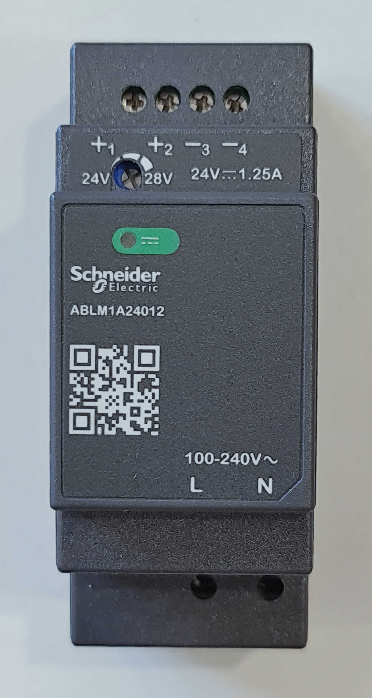 Transformatorius modulinis - šaltinis 1,2A įėj. 100-240VAC, išėj. 24VDC ...